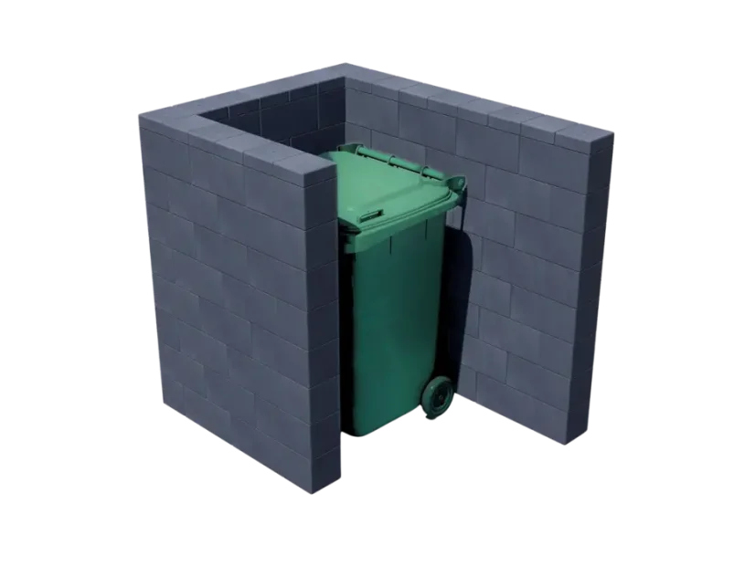 Mülltonnenverkleidung