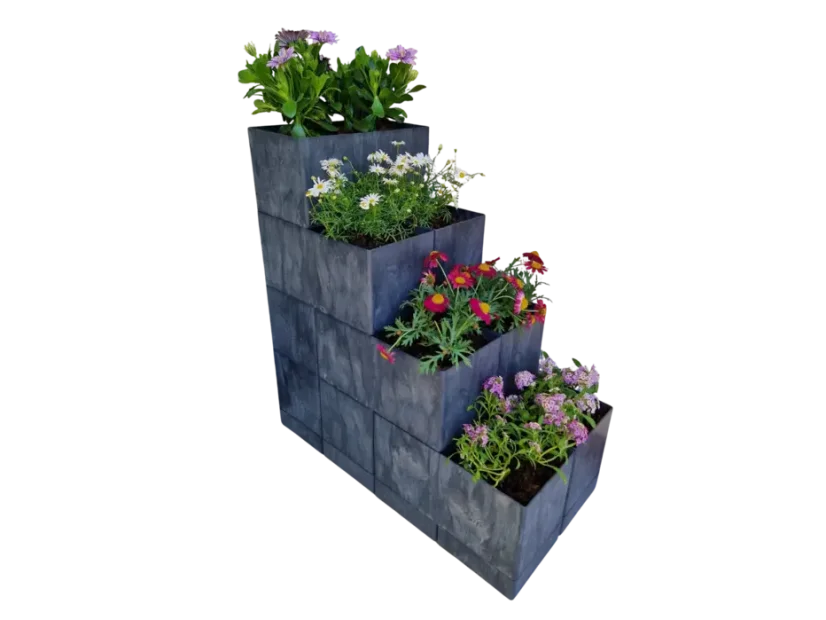 Set von Blumenkästen Set von Blumenkästen