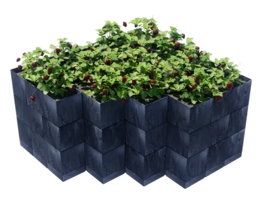 Erhöhtes Beet für die Ecke