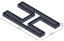 Hochbeet in Form eines H - Breite: 375 cm, Länge: 200 cm, Höhe: 27 cm