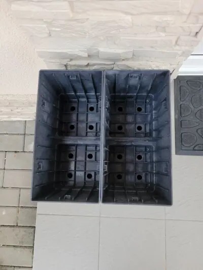 Detailansicht Hochbeet Aufbau
